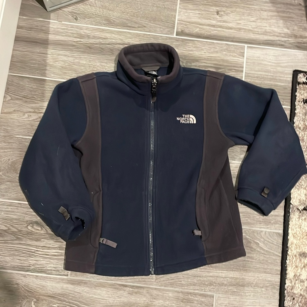 The North Face boys fleece sweatshirt small dark blue